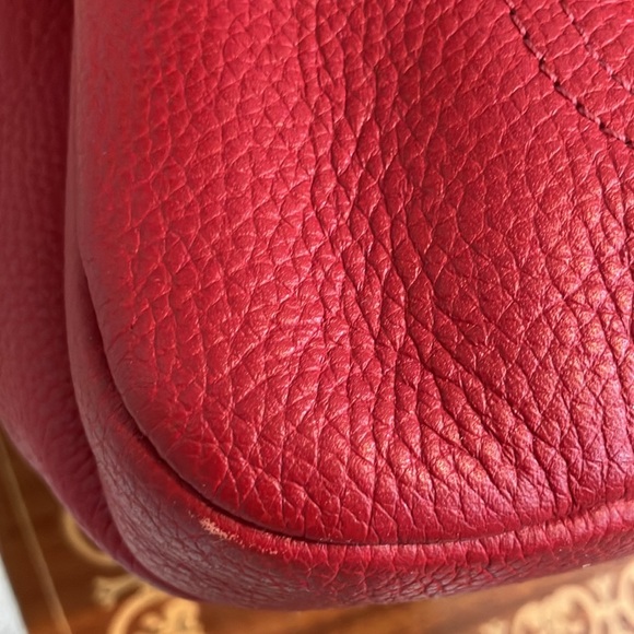 RARE RED COACH SATCHEL BAG large - Picture 11 of 13